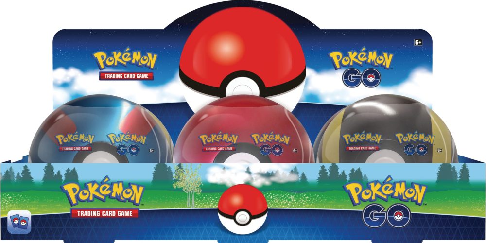Pokemon TCG Pokeball Tin Pack of 3 for sale online 