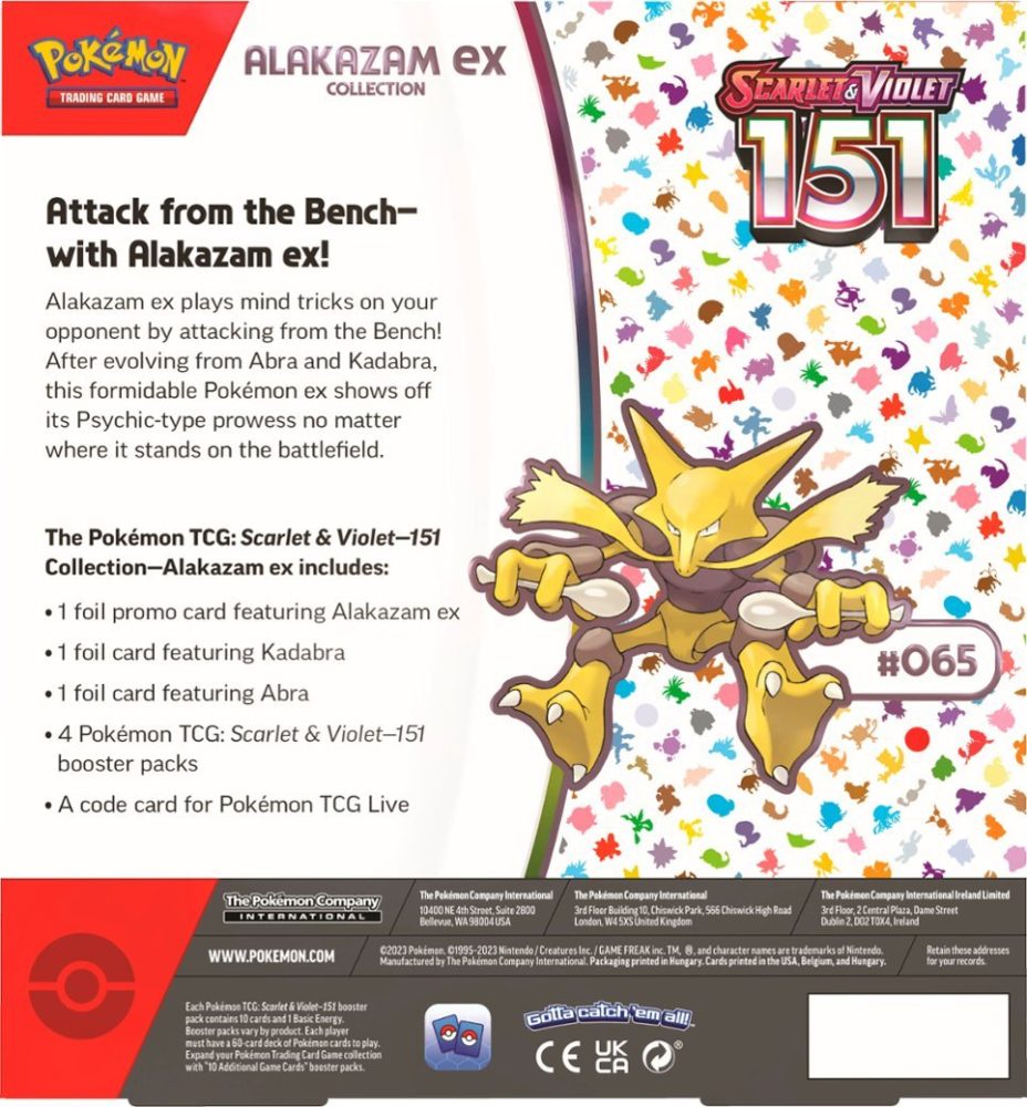 Box Pokémon Alakazam Ex 151 - Copag Loja