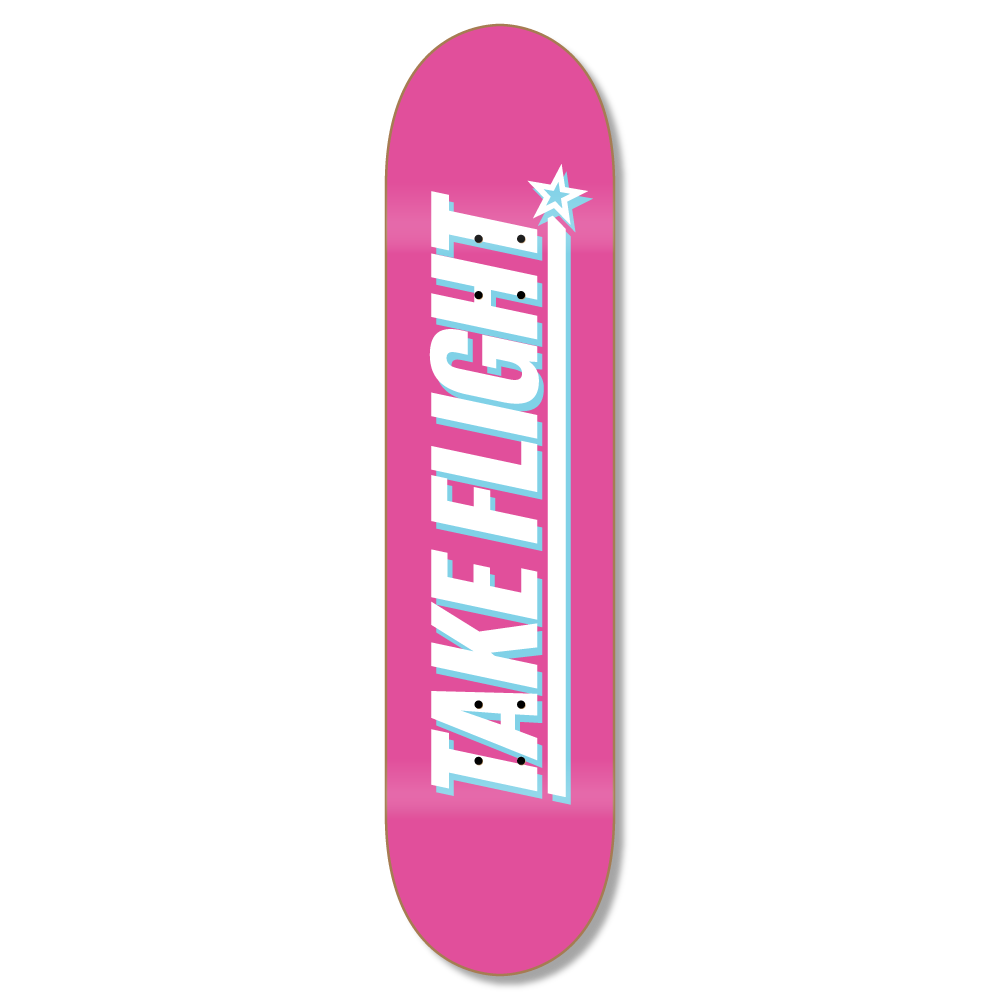 Take Flight Skateboard - Strawberry by A Plus Collectibles