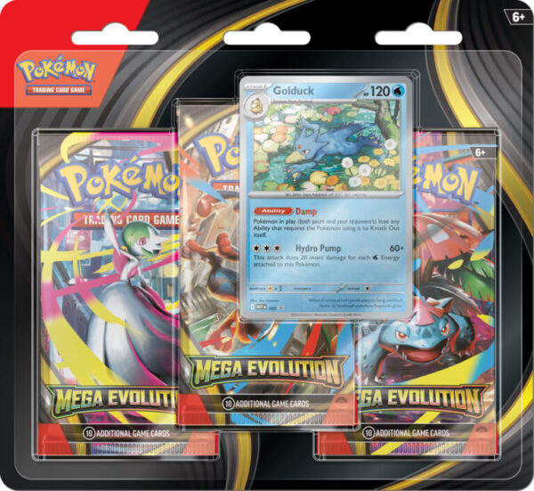 Mega Evolution 3 Pack Blister (Random Draw), Pokémon TCG
