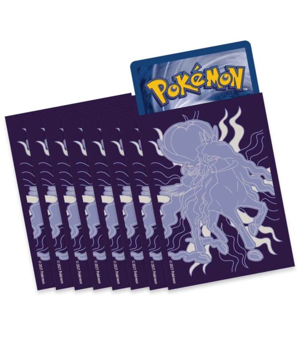 Chilling Reign Pokemon Center Elite Trainer Box Card Sleeves - Shadow Rider Calyrex (65 Pack)
